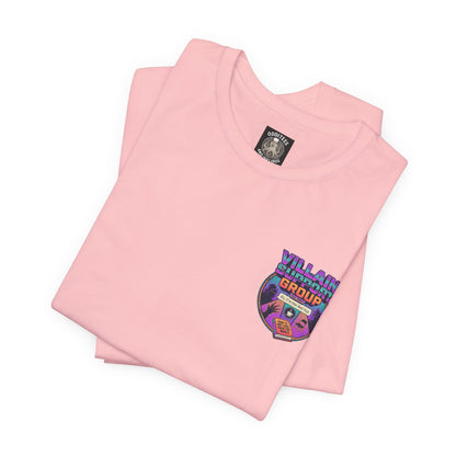 Villain Support Group Tee — Funny Supervillain Graphic T-Shirt
