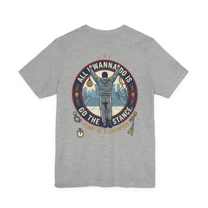 "Go The Distance" Underdog Montage T‑Shirt — Retro 90's Boxing Motivational Tee