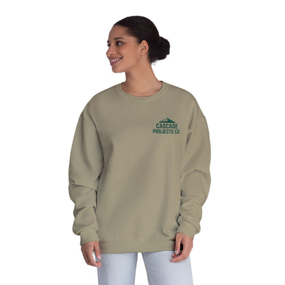 Cascade Projects Co. Crewneck Sweatshirt — Mountain Logo Pullover