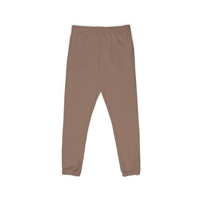 Rose Script Sweatpants — Garment-Dyed Fleece Joggers with Rose & "Love" Script