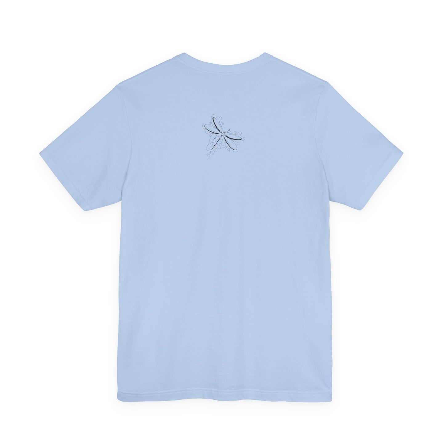 Dragonfly Line Art T-Shirt — Elegant Minimal Nature Tee