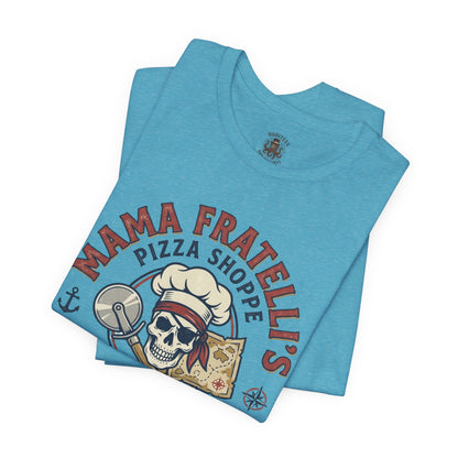Kids Suck Pizza Tee — Mama Fratelli’s Pizza Shoppe Skull Graphic T-Shirt