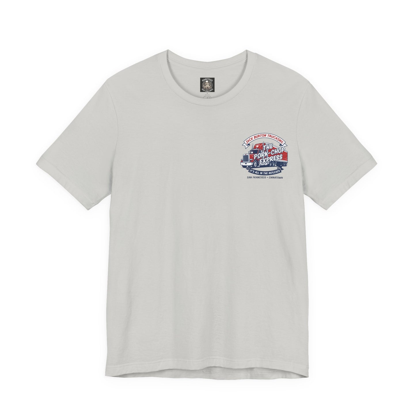 Trucking T‑Shirt — "Jack Burton Trucking: The Pork-Chop Express" Retro Logo Tee