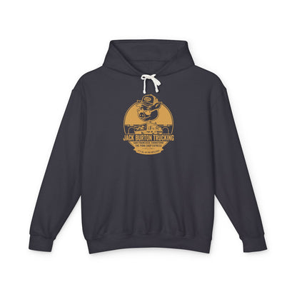Trucker Skull Vintage Logo Hoodie — Jack Burton Trucking Graphic Sweatshirt