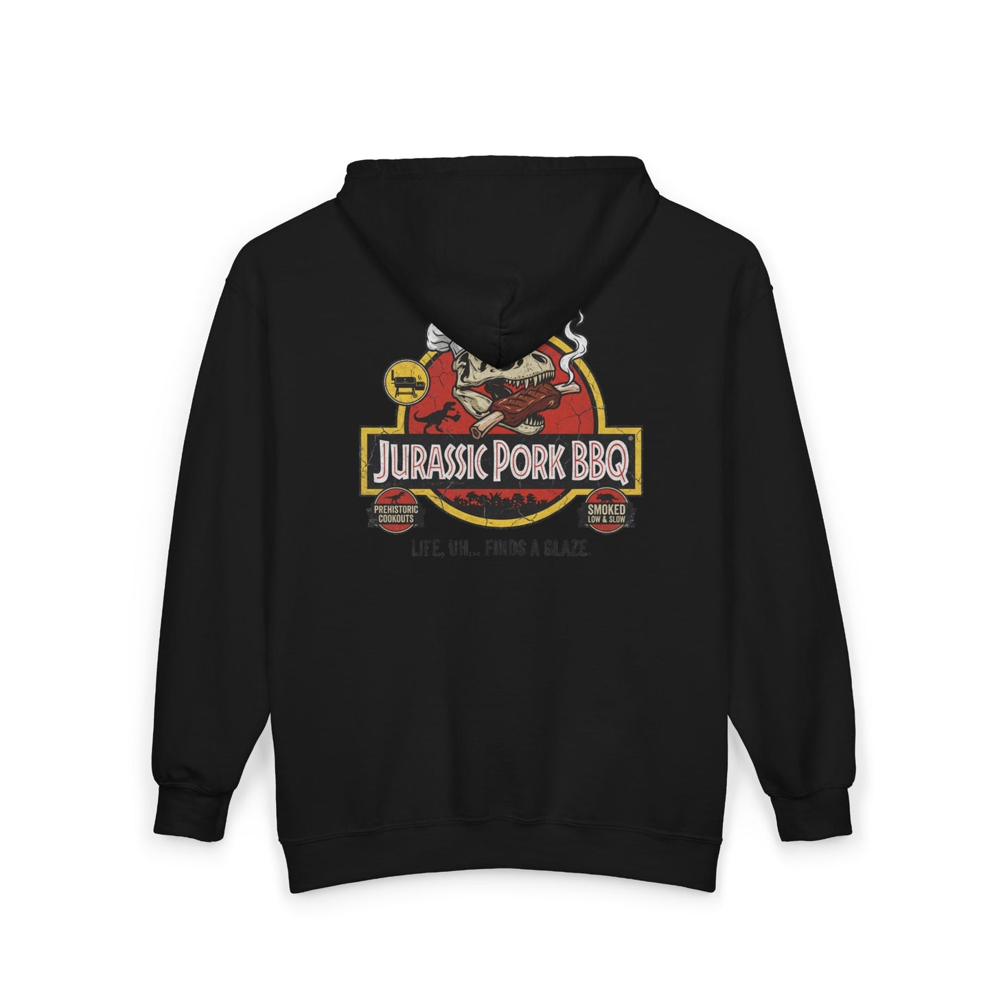 Jurassic Pork BBQ Zip-Up Hoodie — Franchise Owner Full-Zip Hoodie