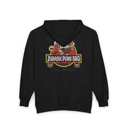 Jurassic Pork BBQ Zip-Up Hoodie — Franchise Owner Full-Zip Hoodie