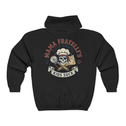 Mama Fratelli’s Pizza Shoppe Graphic "Delivery Guy" Zip Hoodie - Goonies Inspired Gear