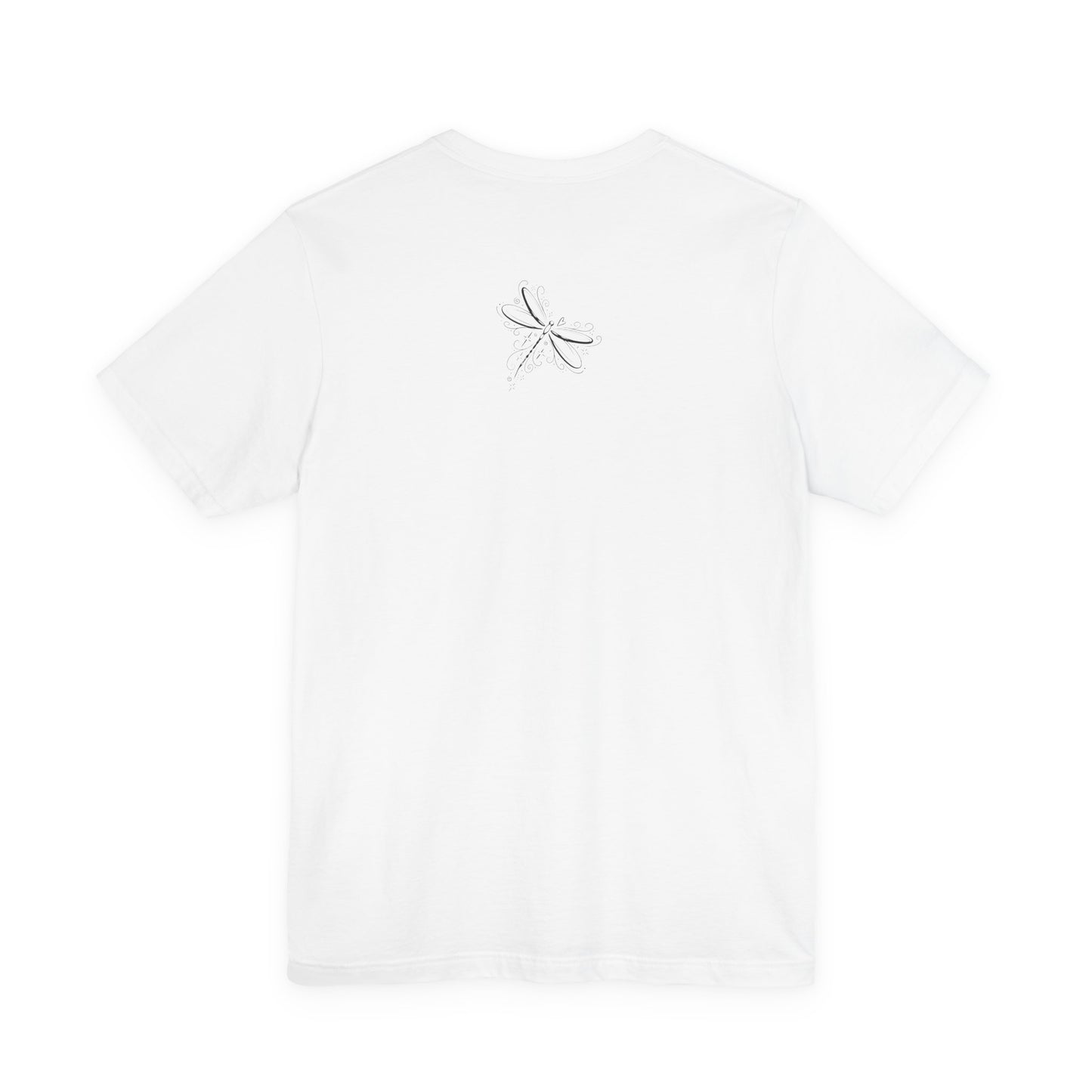 Dragonfly Line Art T-Shirt — Elegant Minimal Nature Tee