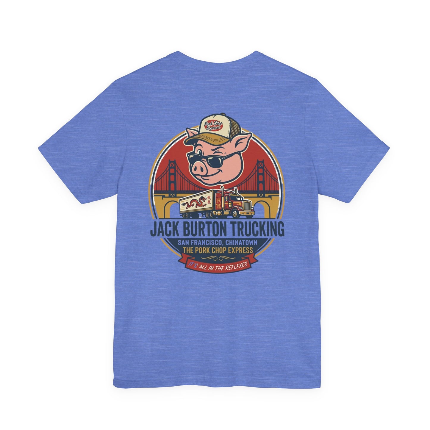 Trucker Pig Tee — "Jack Burton Trucking" San Francisco Vintage T‑Shirt