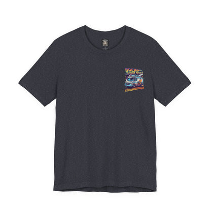 Back to the Food Truck Future Tee — 88mph Hot Sauce 80's Food Truck Graphic T-Shirt