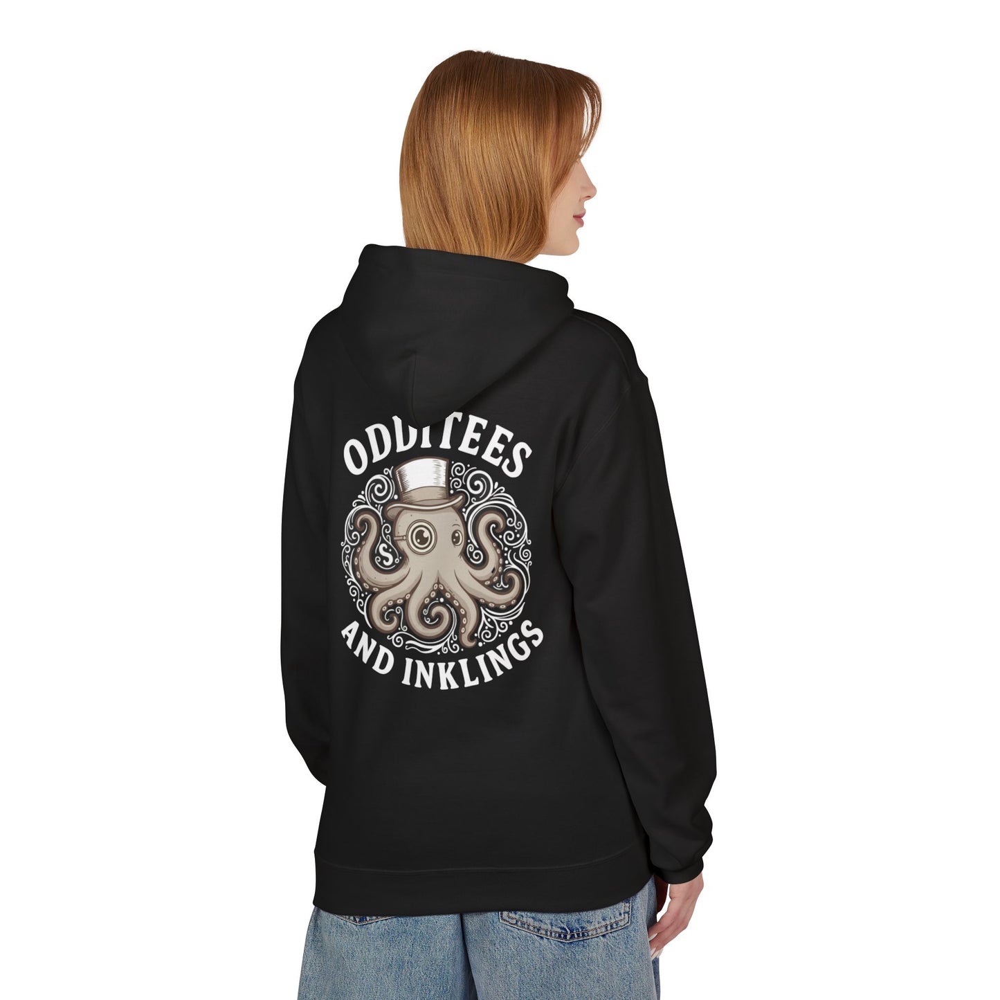 Octopus Logo Hoodie — "Odd Tees and Inklings" Graphic Pullover