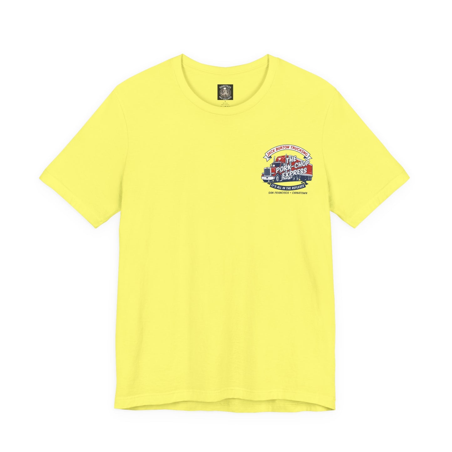 Trucking T‑Shirt — "Jack Burton Trucking: The Pork-Chop Express" Retro Logo Tee