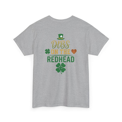 Dibs on the Redhead T‑Shirt — St. Patrick’s Day Shamrock OddInk Seasonal Designs Tee