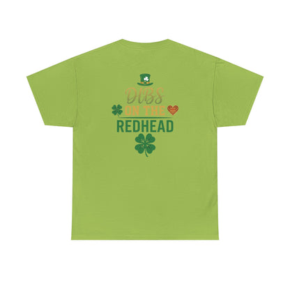 Dibs on the Redhead T‑Shirt — St. Patrick’s Day Shamrock OddInk Seasonal Designs Tee