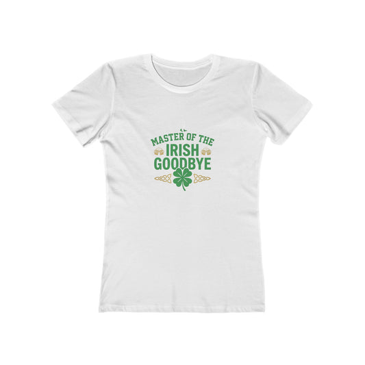 "Master of the Irish Goodbye" St. Patrick's Day Women's Tee - OddInk Seasonal Design