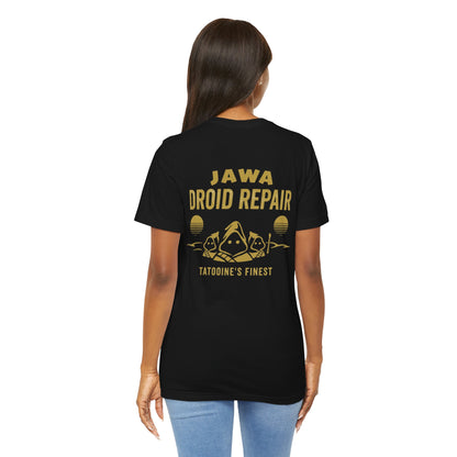 Jawa Droid Repair T‑Shirt — Tatooine’s Finest Vintage Sci‑Fi Star Wars Inspired Tee