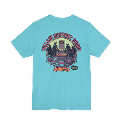 Villain Support Group T-Shirt — Funny Retro Supervillain Club Tee