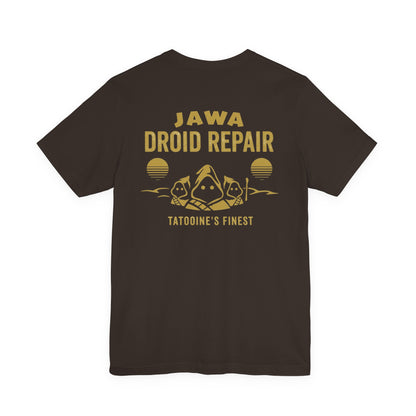 Jawa Droid Repair T‑Shirt — Tatooine’s Finest Vintage Sci‑Fi Star Wars Inspired Tee