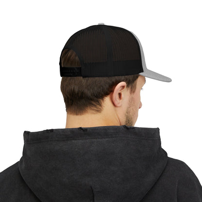 Embroidered Trucker Cap — Cascade Projects Co. Mountain Logo