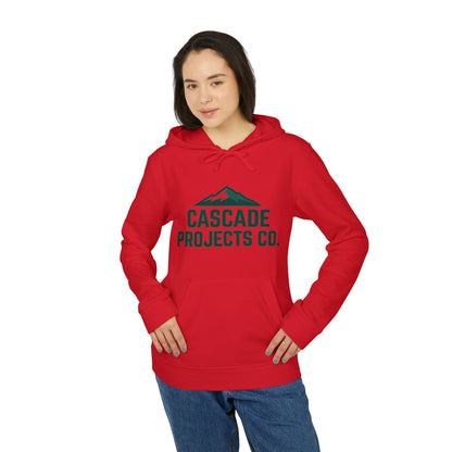 Cascade Projects Co. Hoodie — Outdoor Mountain Logo Fleece