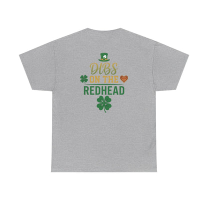 Dibs on the Redhead T‑Shirt — St. Patrick’s Day Shamrock OddInk Seasonal Designs Tee