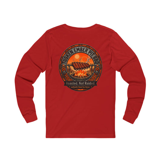 Tusken Ember Pit BBQ Long Sleeve Tee — "Roasted, Not Raided" Long Sleeve Galaxy Grill Shirt