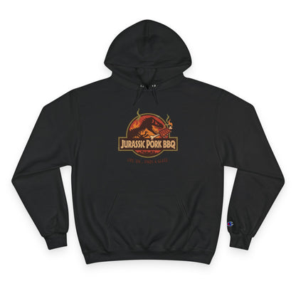 Jurassic Pork BBQ Hoodie – Funny T-Rex Grilling Sweatshirt for BBQ Lovers