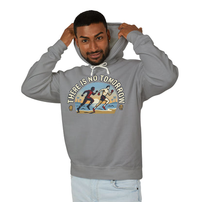 "There Is No Tomorrow" Underdog Montage Hoodie — Retro Fitness Lightweight Hooded Sweatshirt