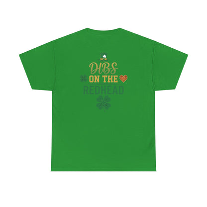 Dibs on the Redhead T‑Shirt — St. Patrick’s Day Shamrock OddInk Seasonal Designs Tee