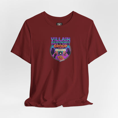 Villain Support Group T-Shirt — Funny Retro Supervillain Club Tee