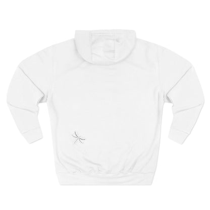 Dragonfly Minimalist Hoodie — Subtle Line Art Fleece Pullover