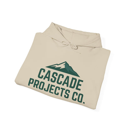 Cascade Projects Co. Hoodie — Mountain Logo Outdoor Crew Pullover