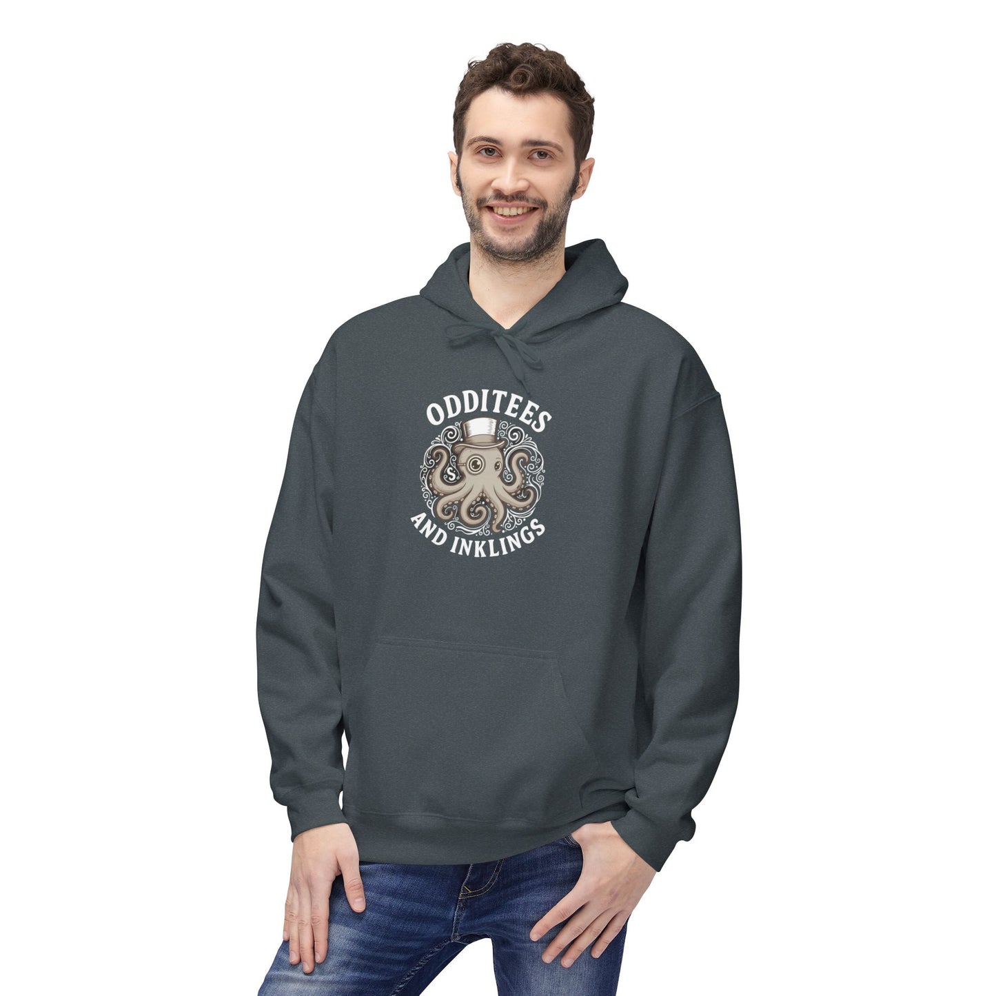 Octopus Logo Hoodie — "Odd Tees and Inklings" Graphic Pullover
