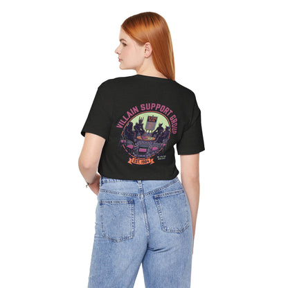 Villain Support Group T-Shirt — Funny Retro Supervillain Club Tee