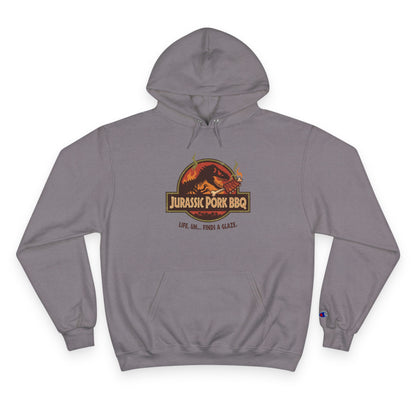 Jurassic Pork BBQ Hoodie – Funny T-Rex Grilling Sweatshirt for BBQ Lovers