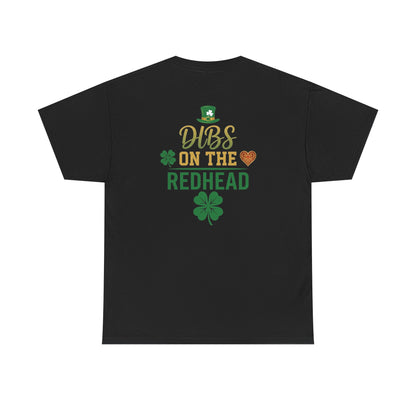 Dibs on the Redhead T‑Shirt — St. Patrick’s Day Shamrock OddInk Seasonal Designs Tee