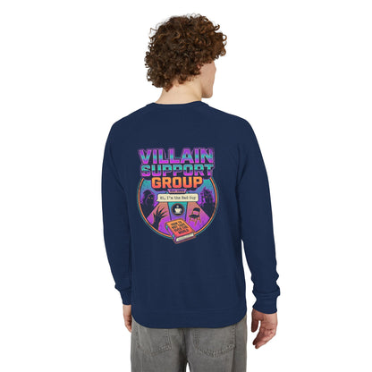 Villain Support Group Crewneck Sweatshirt – Retro Horror Comic Graphic