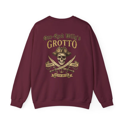 One-Eyed Willy’s Grotto Pirate Skull Crewneck Sweatshirt