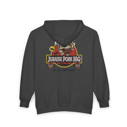 Jurassic Pork BBQ Zip-Up Hoodie — Franchise Owner Full-Zip Hoodie