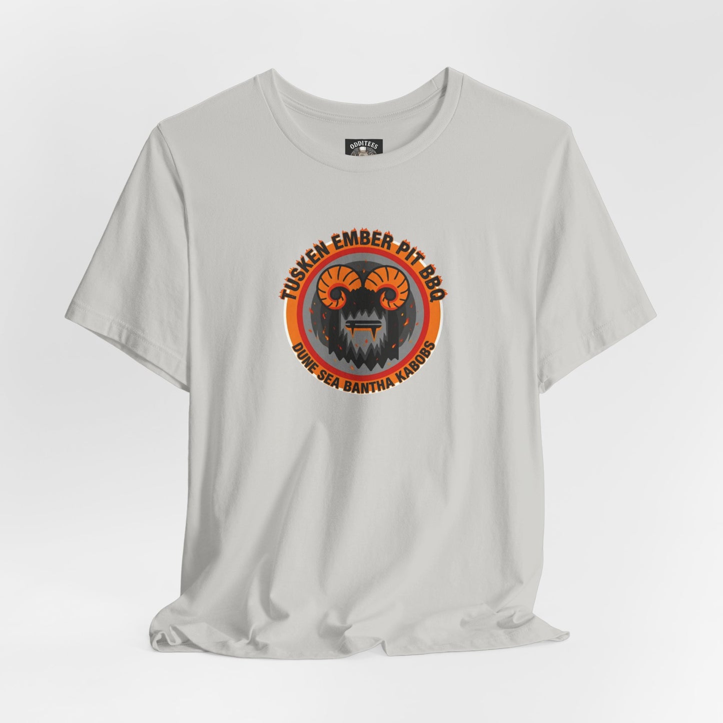 Tusken Ember Pit BBQ Tee Shirt — Galaxy inspired Dune Sea Bantha Kabobs for Star Wars fans