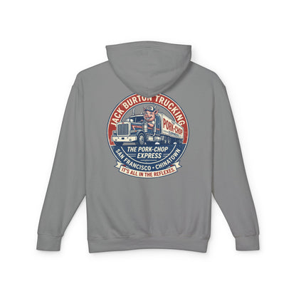 The Pork-Chop Express Hoodie — Retro Trucking Graphic Hooded Sweatshirt