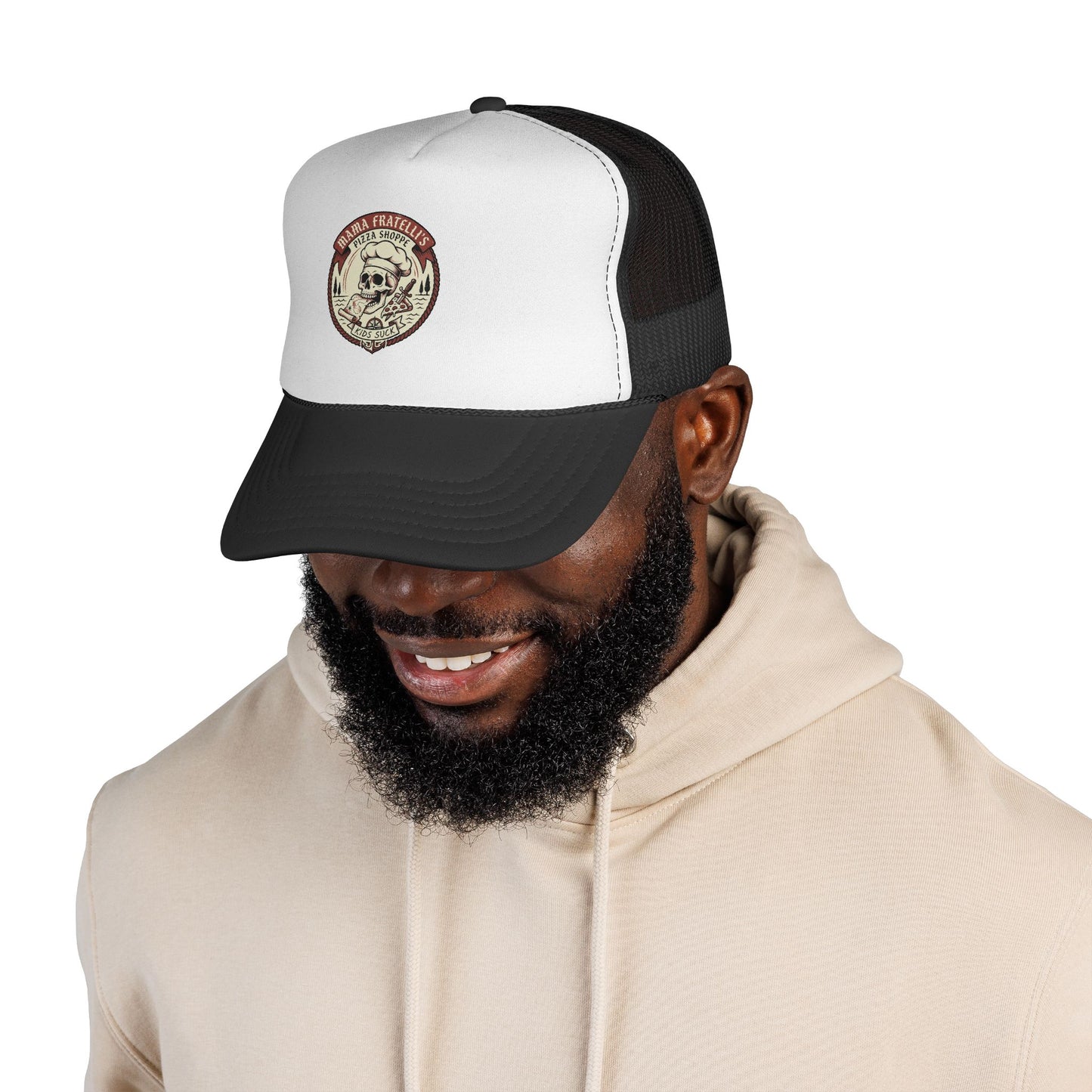 Mama Fratelli's Pizza Shoppe "Snapback Trucker" - 80's Retro Trucker Cap