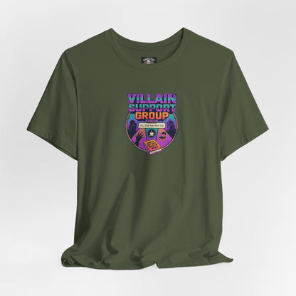Villain Support Group T-Shirt — Funny Retro Supervillain Club Tee