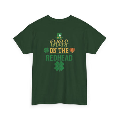 Dibs on the Redhead T‑Shirt — St. Patrick’s Day Shamrock OddInk Seasonal Designs Tee