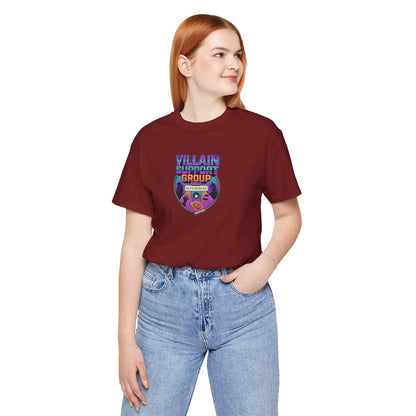 Villain Support Group T-Shirt — Funny Retro Supervillain Club Tee
