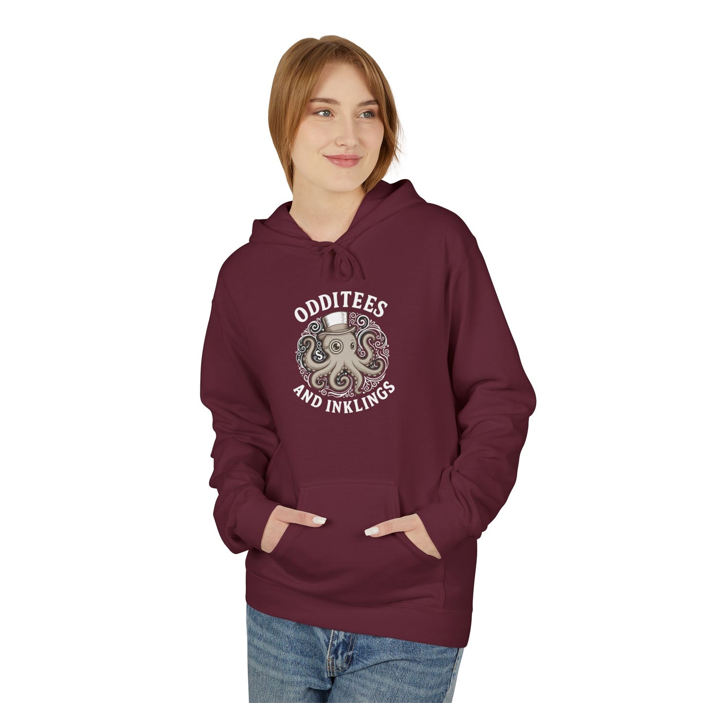 Octopus Logo Hoodie — "Odd Tees and Inklings" Graphic Pullover