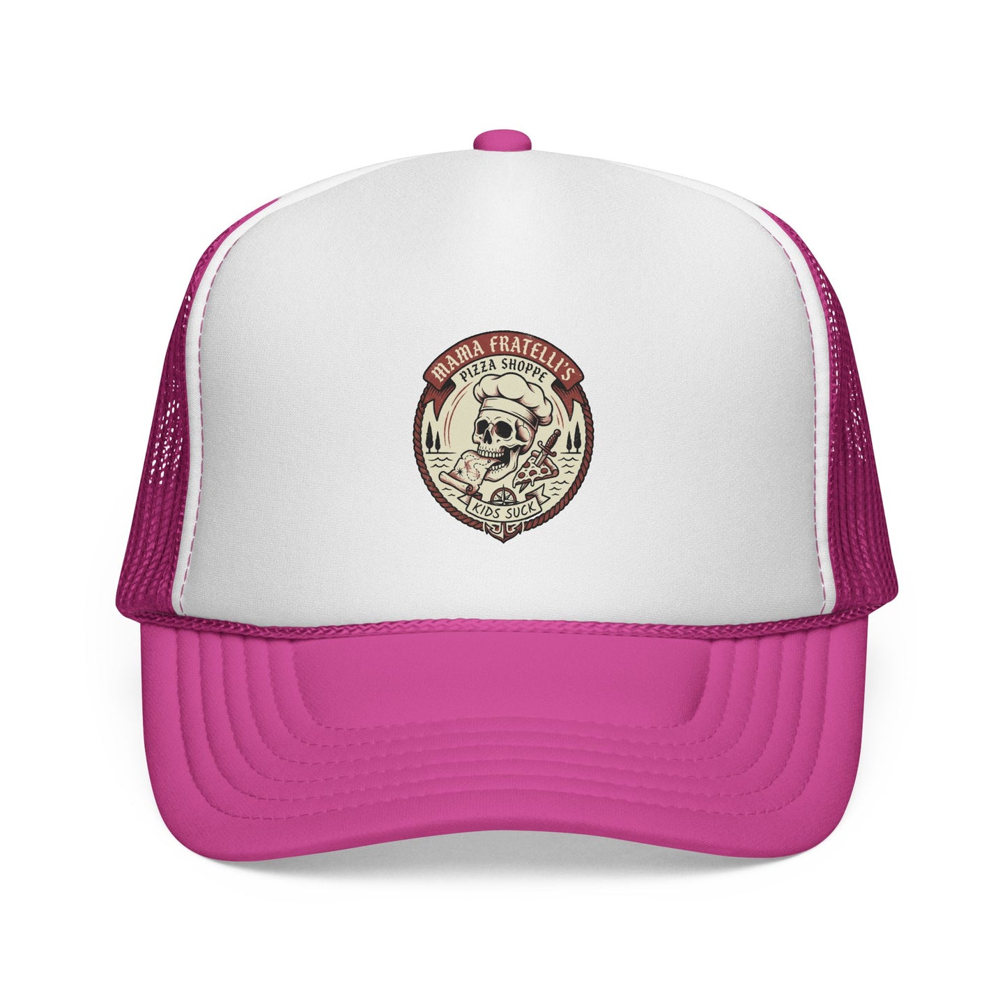 Mama Fratelli's Pizza Shoppe "Snapback Trucker" - 80's Retro Trucker Cap