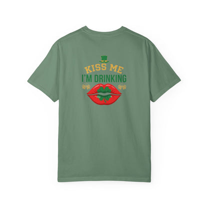 Kiss Me I'm Drinking St. Patricks Day T-Shirt — OddInk Seasonal Design