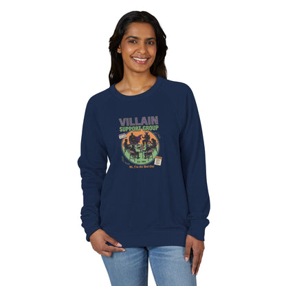 Villain Support Group Crewneck Sweatshirt – Retro Horror Comic Graphic