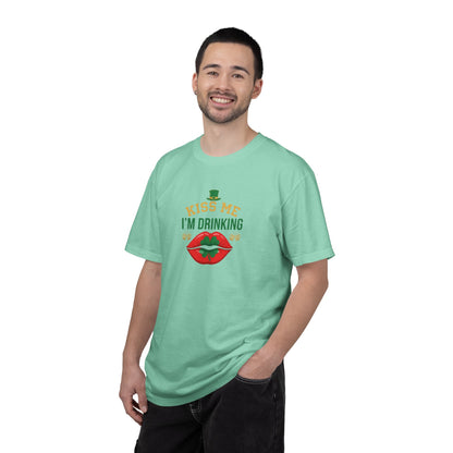 Kiss Me I'm Drinking St. Patricks Day T-Shirt — OddInk Seasonal Design